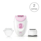 Braun Silk Epil 3 3270 Epilator With 2 Extras Incling Shaver Head