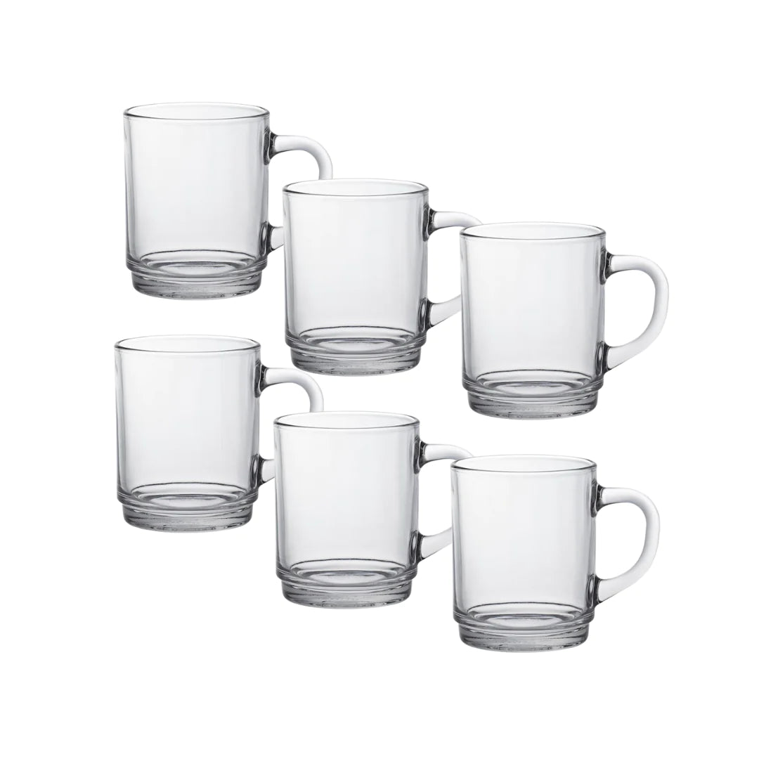 Duralex Set of 6 Versailles Clear Mug 26 cl