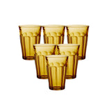 Duralex Set of 6 Picardie Amber Highball Tumbler 36 cl