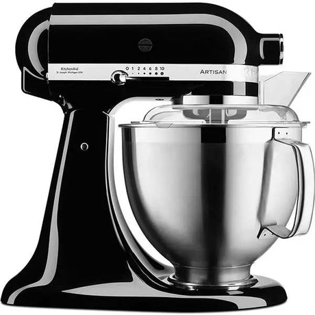 Kitchen Aid Artisal 4.8L + 3L bowl, pouring shield, whip, dough hook, flat beater