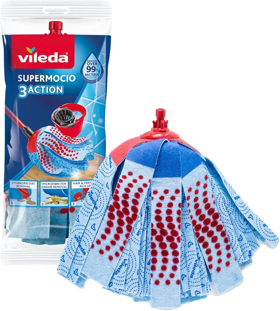 Vileda Supermop 3-Action Blue Refill