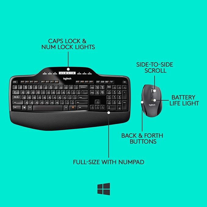 Logitech MK710 Performance Wireless Keyboard and Mouse Combo