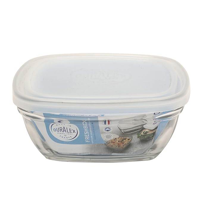 Duralex  Freshbox Clear Square 20 cm + Frosted Lid - 200 cl