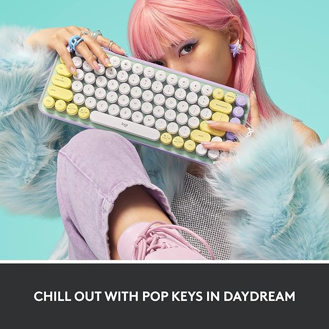 Logitech POP Keys Wireless Mechanical Emoji Keyboard