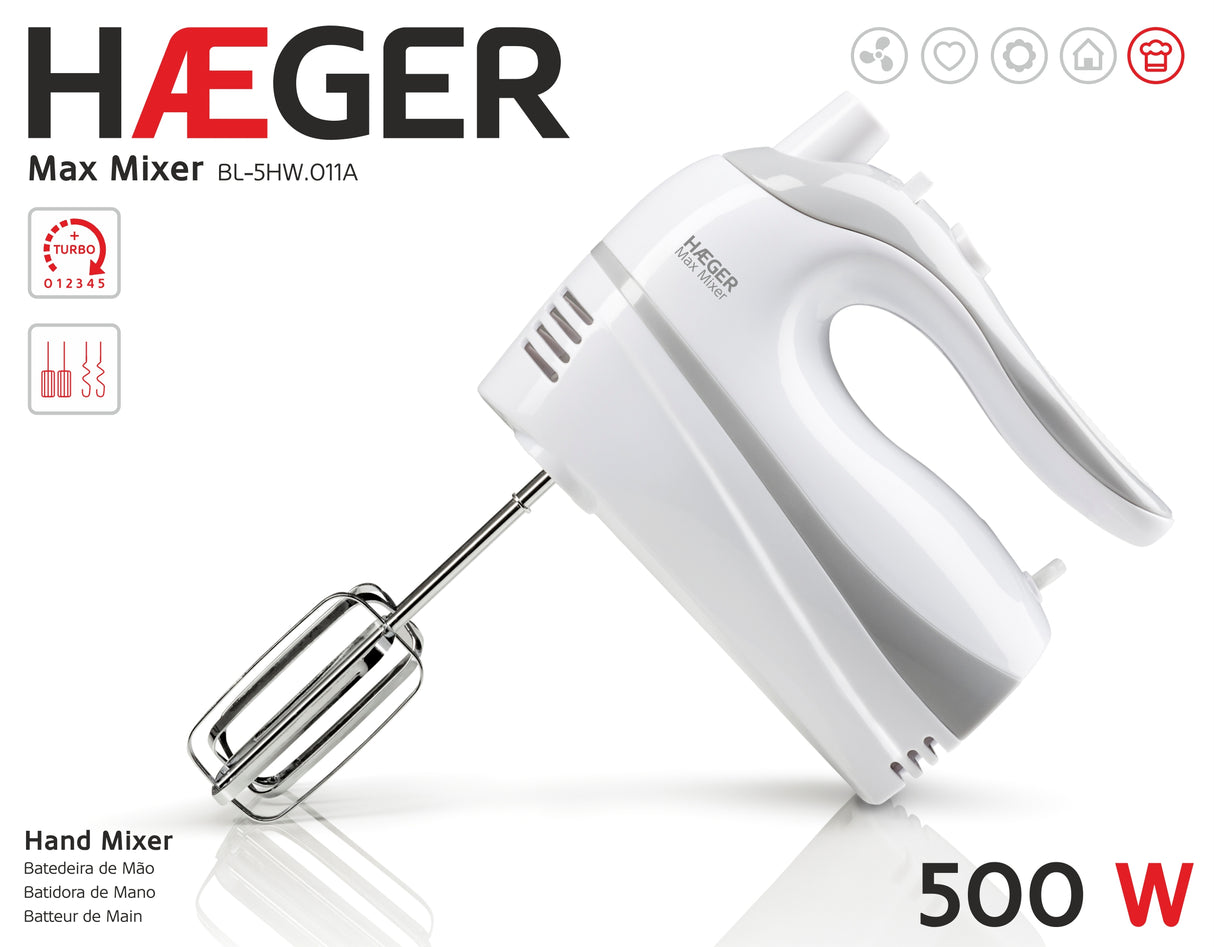 HAEGER Hand Mixer 500W