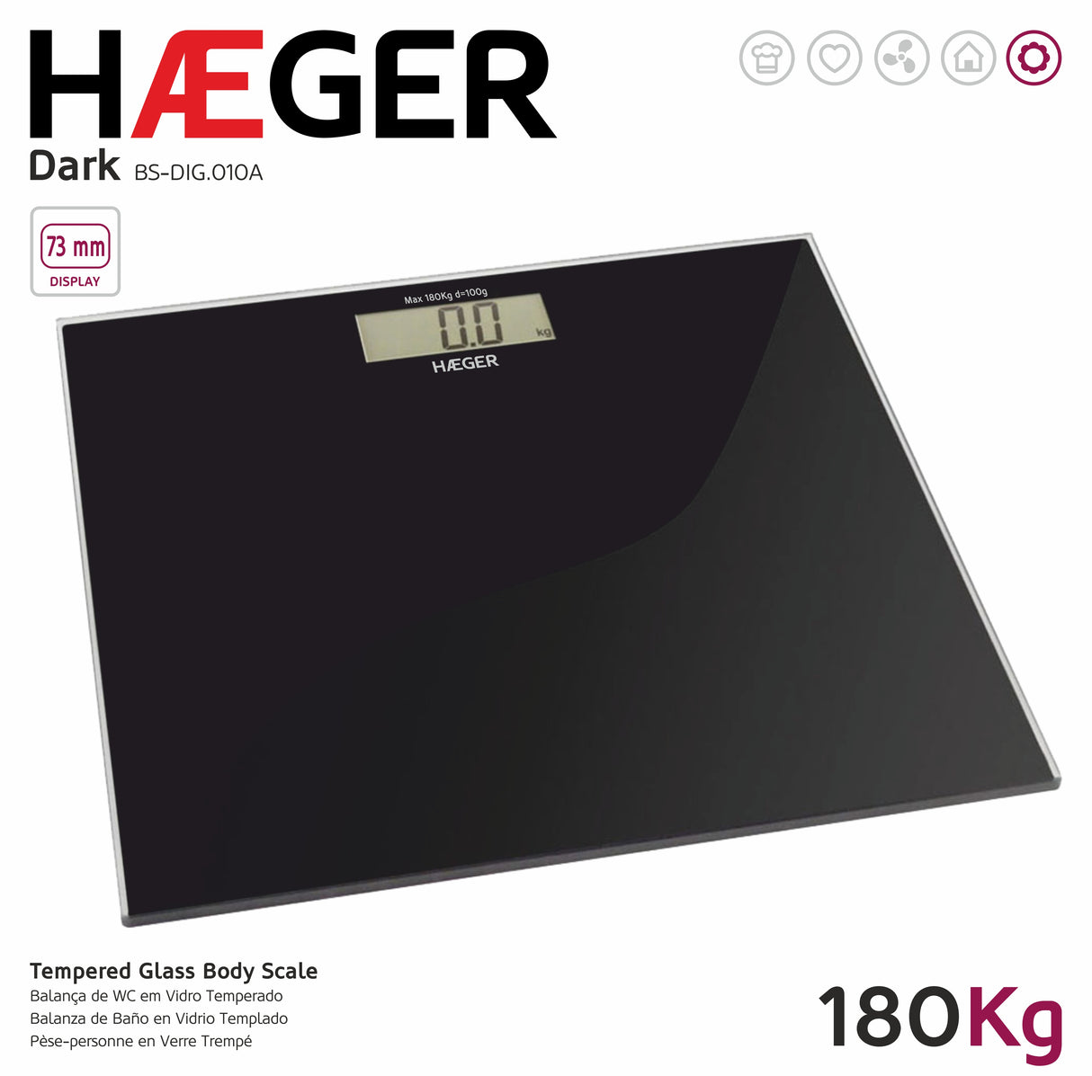 HAEGER Dark Digital Scale