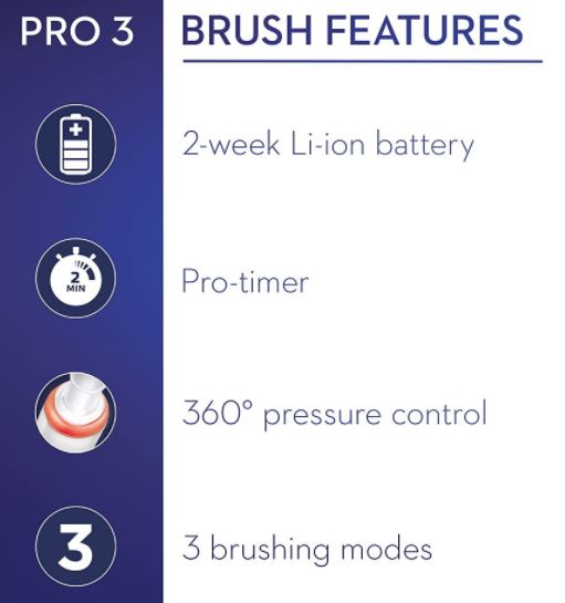 Oral-B Rechargeable Toothbrush Pro 3000