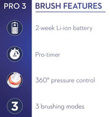 Oral-B Rechargeable Toothbrush Pro 3000