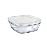 Duralex  Freshbox Clear Square 20 cm + Frosted Lid - 200 cl