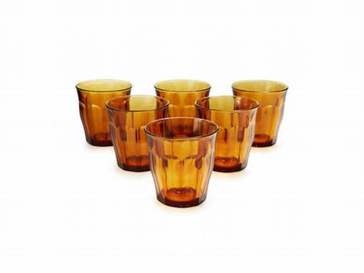 Duralex Set of 6 Picardie Amber Tumbler 31 cl