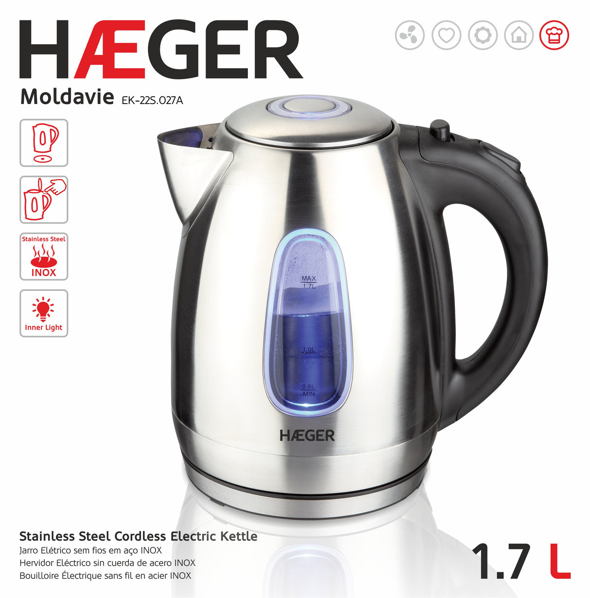 HAEGER Electric Kettle Moldavie