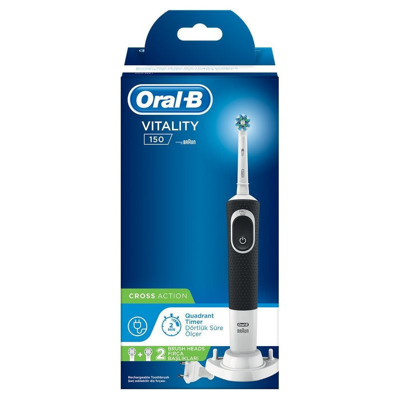 Oral-B Vitality 150 CrossAction Black Electric Rechargeable Toothbrush