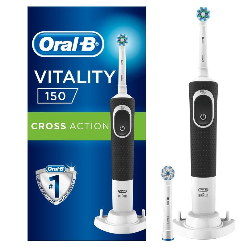 Oral-B Vitality 150 CrossAction Black Electric Rechargeable Toothbrush