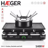 HAEGER  Fondue, Grill and Raclette Set