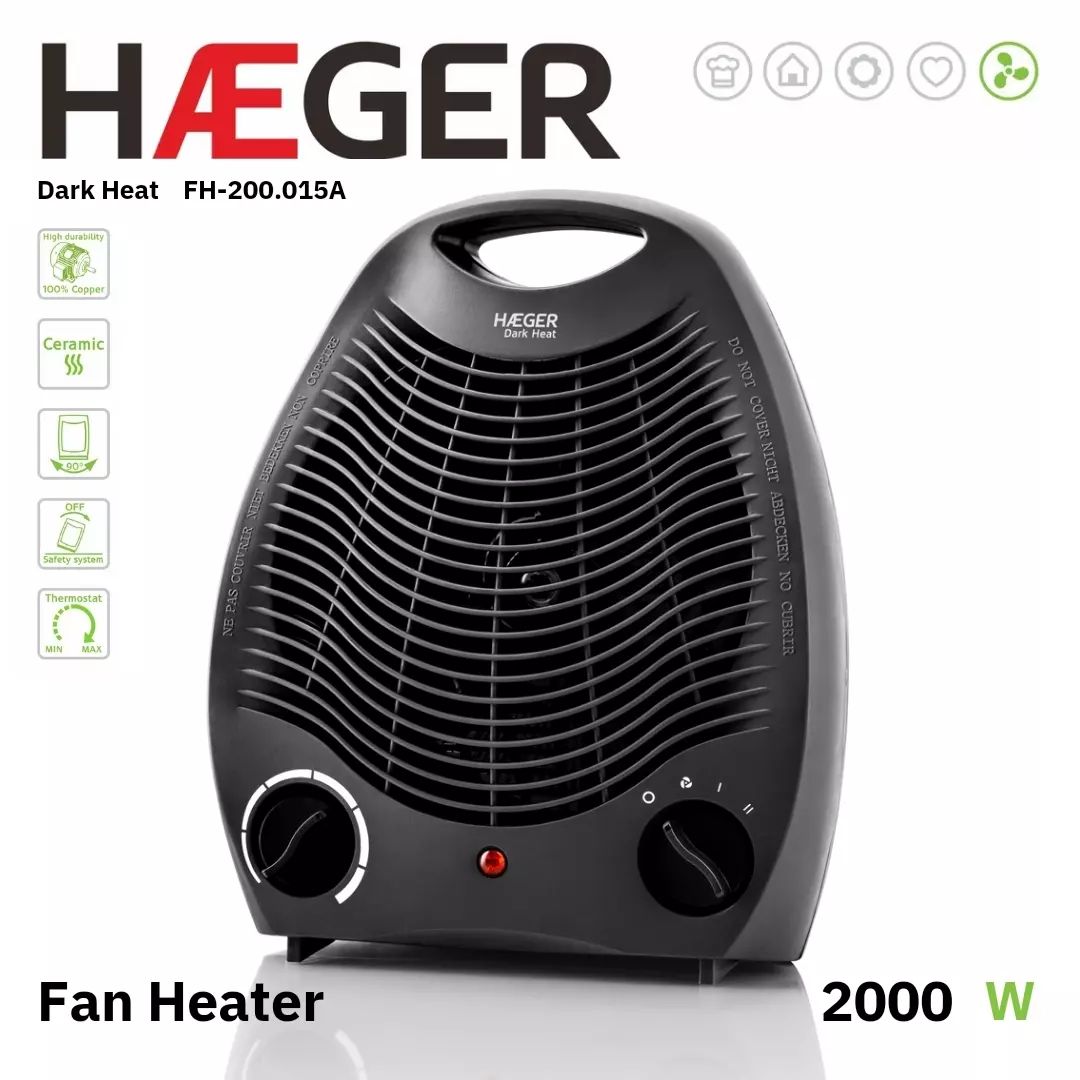 HAEGER Dark Fan Heater