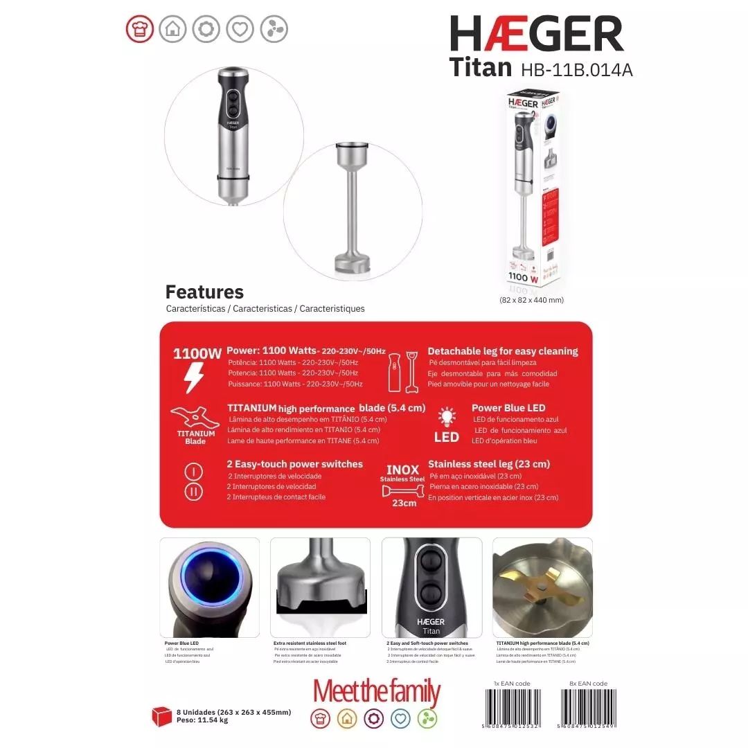 HAEGER Hand Blender Titan