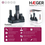 Haeger 5 In 1 Trimmer Hair Clipper