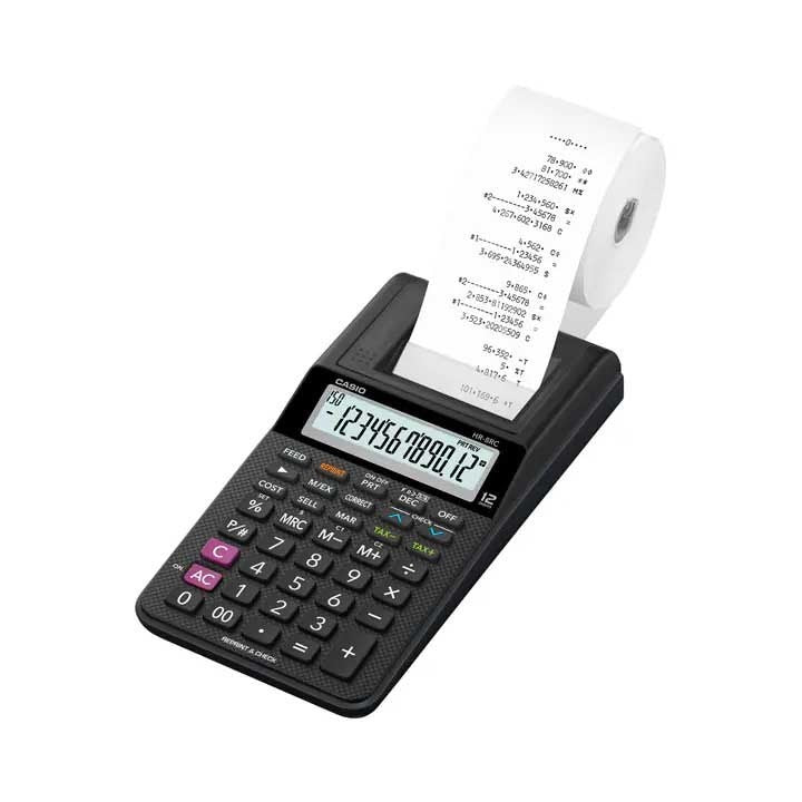 Casio, Hr-8Rc Printing Calculator (Black) Mini-Printer