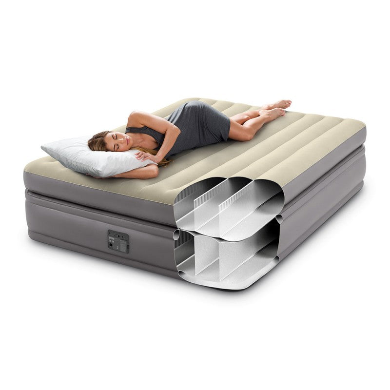 INTEX COMFORT ELEVATED Airbed W/ Fiber-Tech  BIP 152*203*51cm  S20