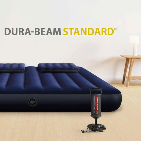 INTEX DURA-BEAM CLASSIC DOWNY Airbed W/ Hand Pump 152*203*25cm S20