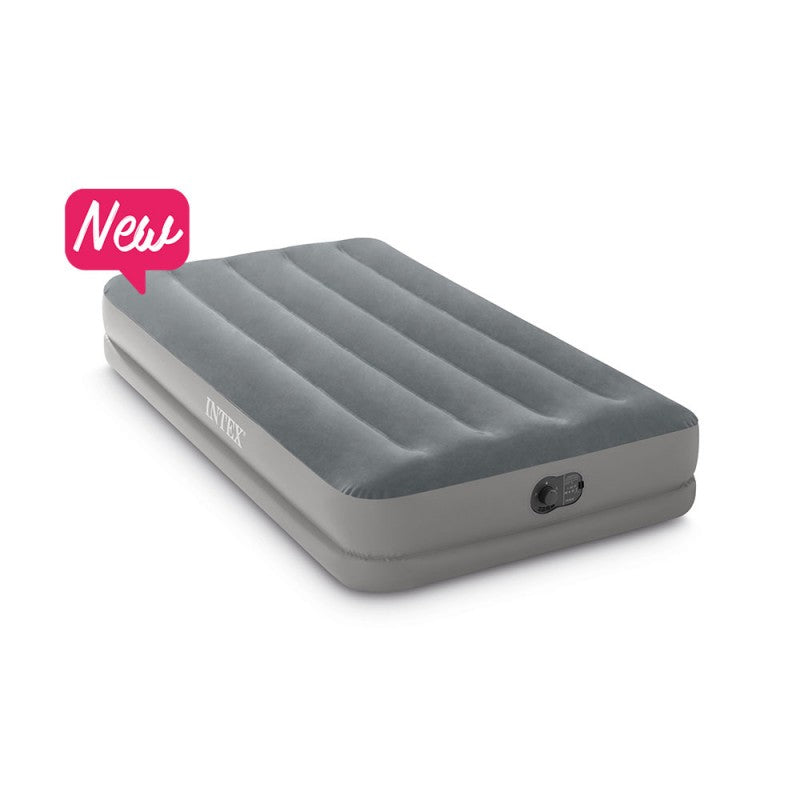 INTEX TWIN DURA-BEAM PRESTIGE AIRBED W/FASTFILL USB PUMP Dimensions L x W x H: 1.91 x 0.99 x 0.30 m Mattress height 30cm