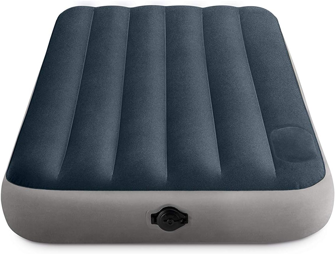 INTEX TWIN DURA-BEAM SINGLE-HIGH AIRBED W/ 2-STEP PUMP  S21