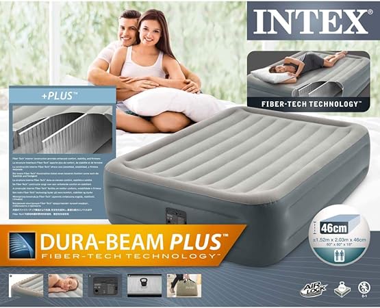 INTEX ESSENTIAL REST Airbed W/ Fiber- Tech  BIP