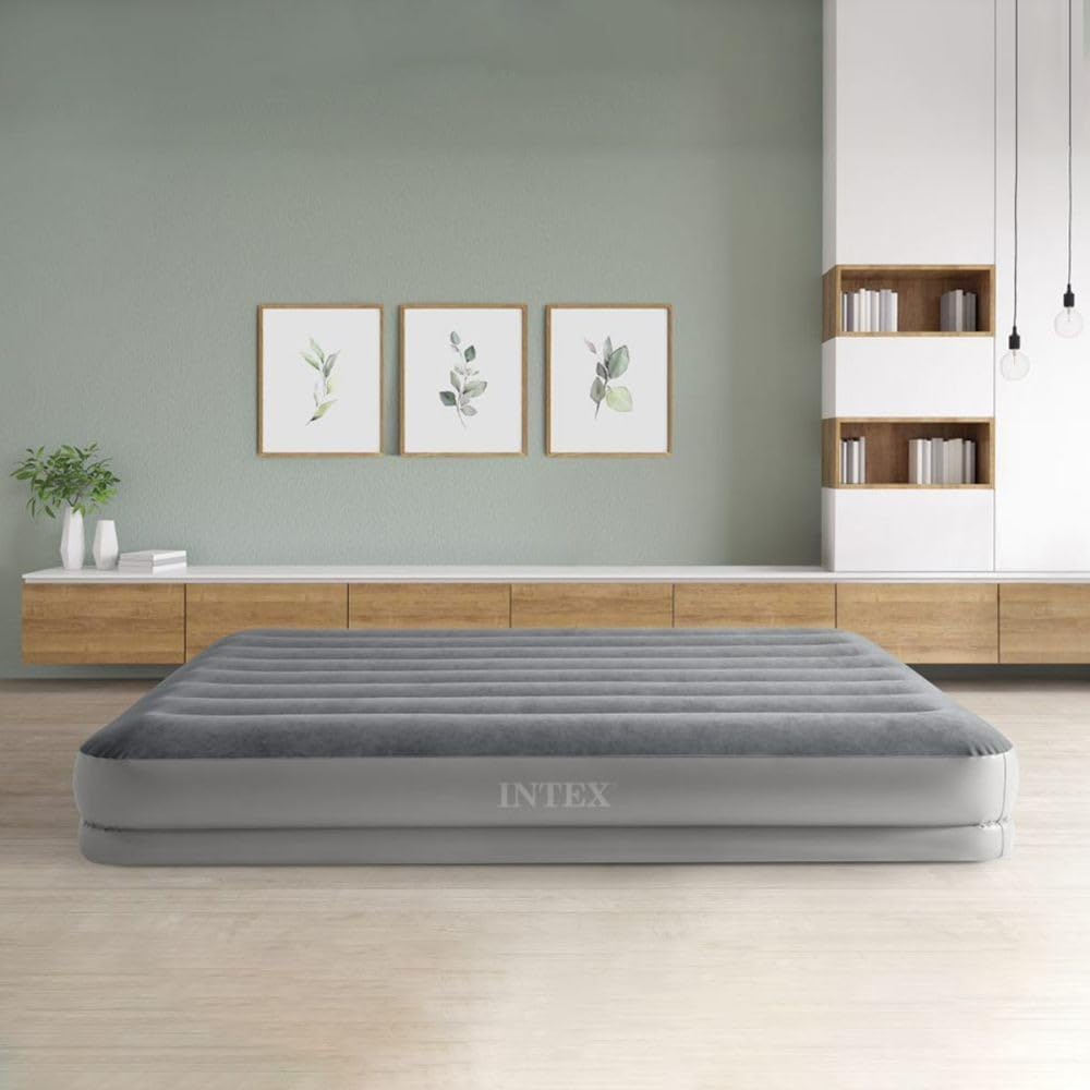 INTEX QUEEN DURA-BEAM PRESTIGE AIRBED WITH USB PUMP  2.03 x 1.52 x 0.30