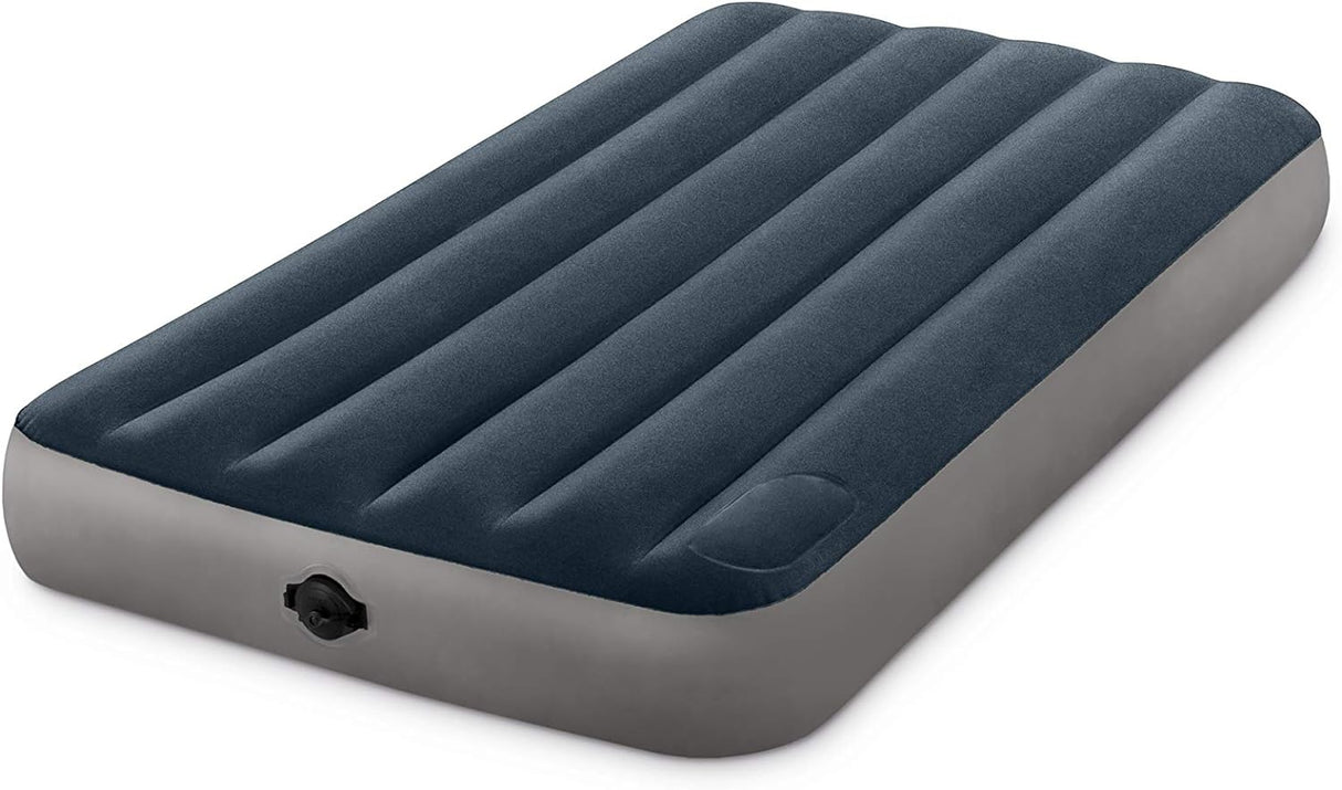 INTEX TWIN DURA-BEAM SINGLE-HIGH AIRBED W/ 2-STEP PUMP  S21