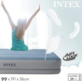 INTEX TWIN Rise Comfort Airbed W/Internal Pump (99x1.91x0.36cm)   S21