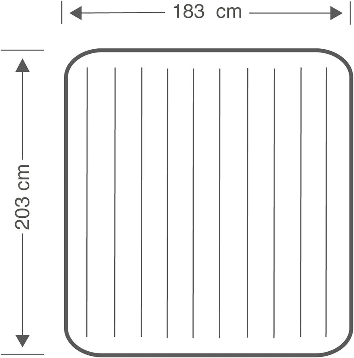 INTEX DURA-BEAM CLASSIC DOWNY Airbed 1.83*2.03*25cm  S20