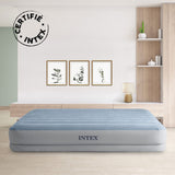 INTEX Queen Rise Comfort AIRBED W/Internal Pump (1.52x2.03x0.36m)   S21