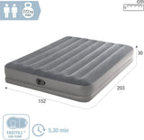 INTEX QUEEN DURA-BEAM PRESTIGE AIRBED WITH USB PUMP  2.03 x 1.52 x 0.30