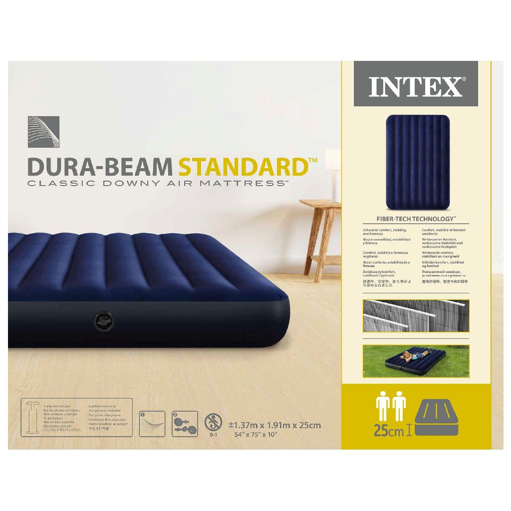 INTEX DURA-BEAM CLASSIC DOWNY Airbed 152*203*25cm  S20