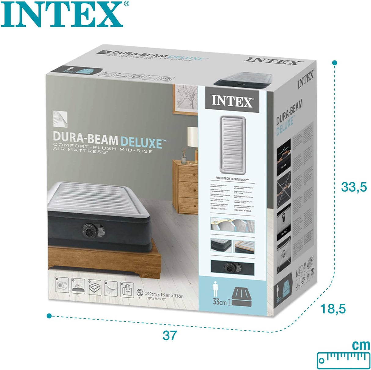 INTEX Twin DURA-BEAM  Mid-Rise Airbed  99*191*33cm   S20