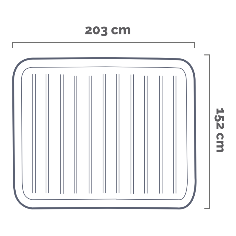 INTEX Queen COMFORT-PLUSH High- Rise Airbed W/ BIP  152*203*56cm  S20