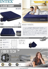 INTEX DURA-BEAM CLASSIC DOWNY Airbed W/ Hand Pump 152*203*25cm S20