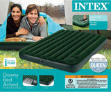 INTEX QUEEN DOWNY AIRBED W/ FOOT BIP 1.52x2.03x22cm  S18