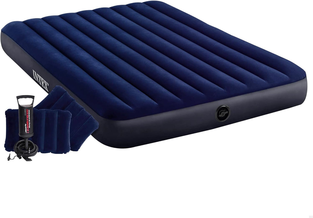 INTEX DURA-BEAM CLASSIC DOWNY Airbed W/ Hand Pump 152*203*25cm S20