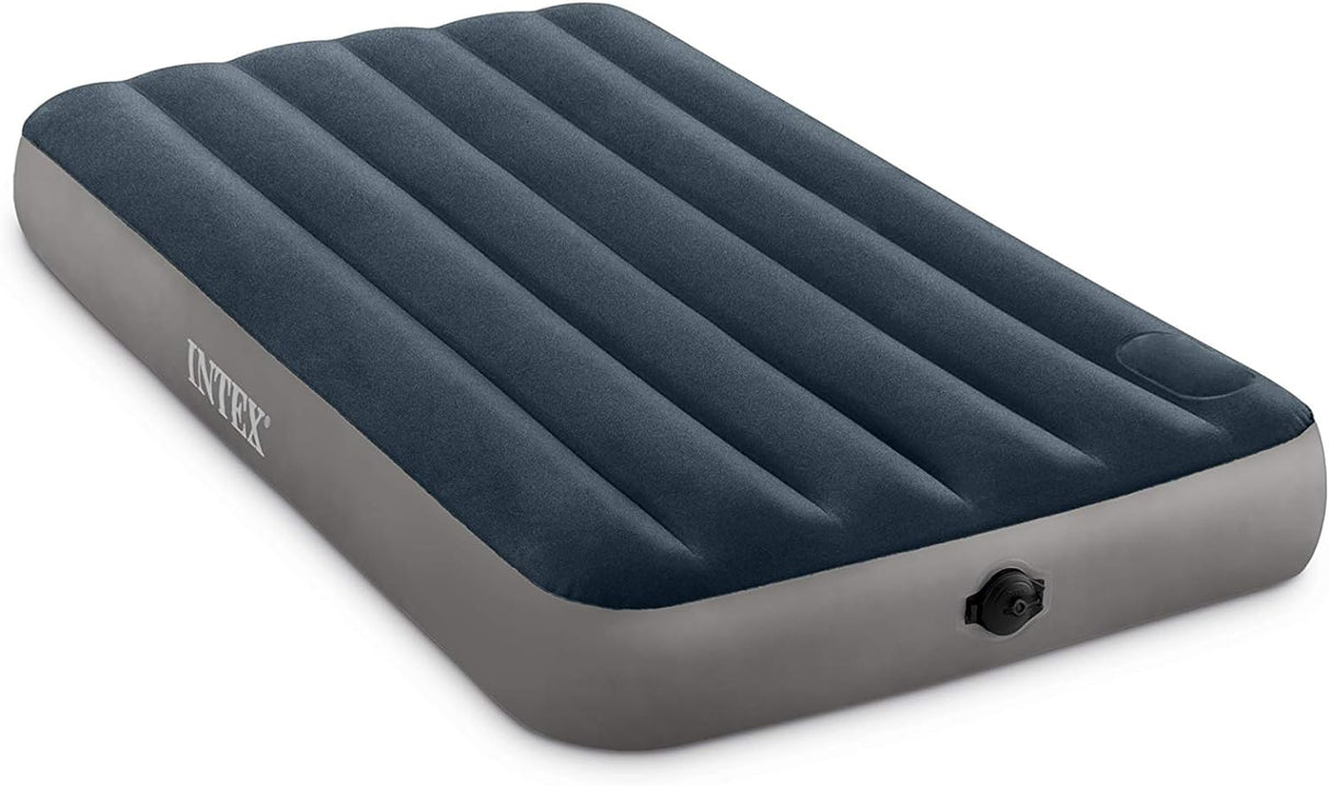 INTEX TWIN DURA-BEAM SINGLE-HIGH AIRBED W/ 2-STEP PUMP  S21