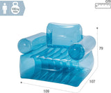 INTEX TRANSPARENT BLUE ARMCHAIR