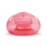 INTEX TRANSPARENT PINK BEANLESS BAG CHAIR Size: 127 x 137 x 74 cm