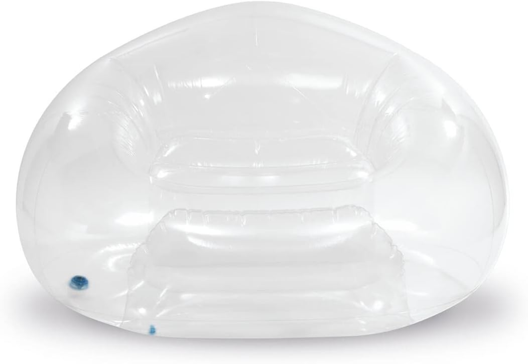 INTEX TRANSPARENT BEANLESS BAG CHAIR Size: 137 cm x 127 cm x 74 cm