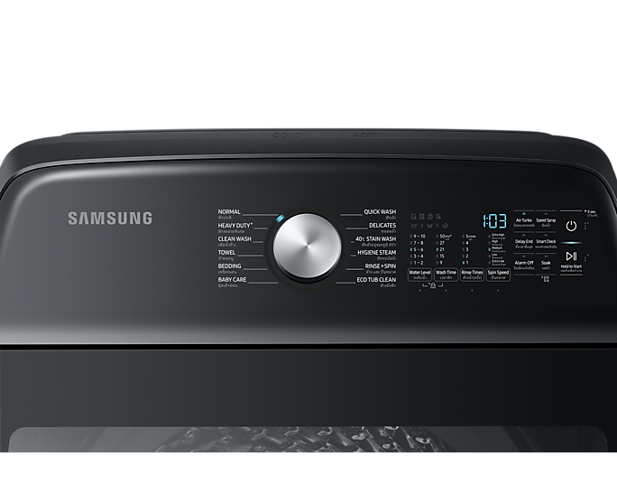 Samsung Washing Machine Top Load 22 Kg Black Caviar