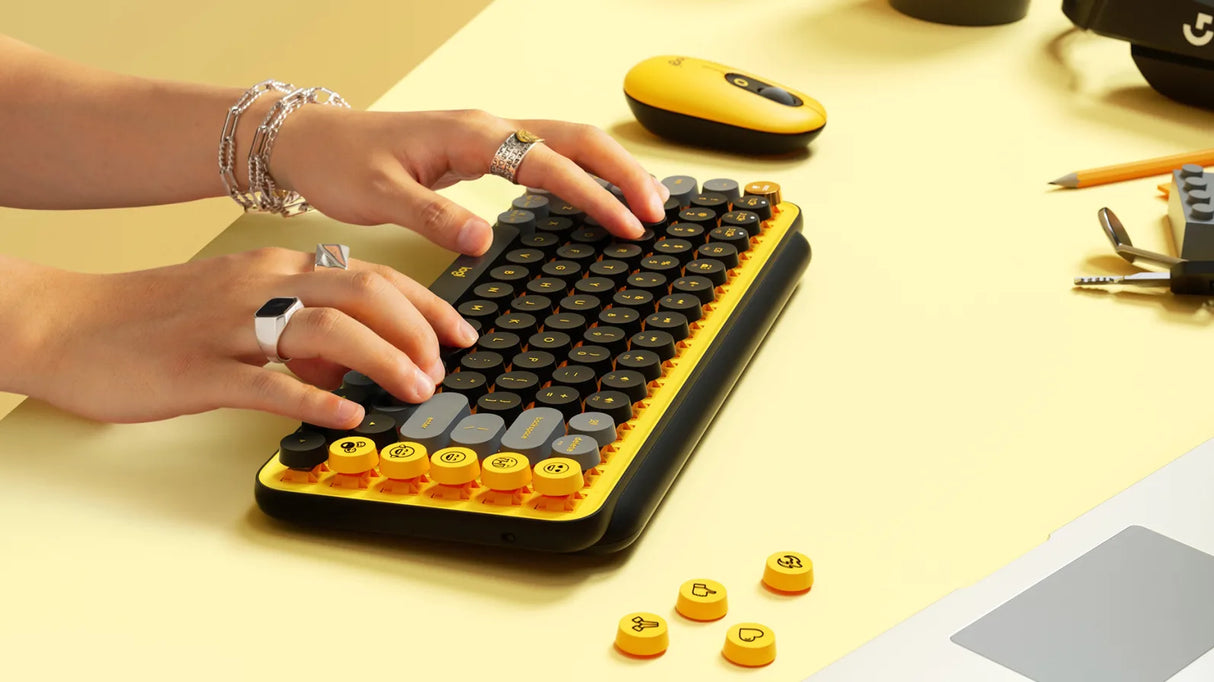 Logitech POP Keys Wireless Mechanical Emoji Keyboard