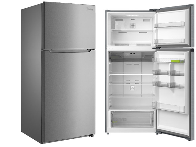 Midea Refrigerator Top Mount 2 doors Blue Steel 465L