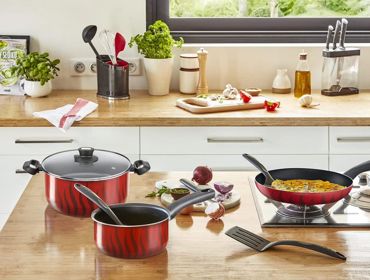 Tefal G6 Tempo Flame 14 Pcs Cooking Set C3079383